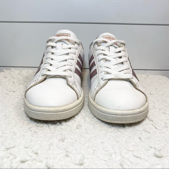 adidas Advantage Sneakers White Metallic - Size 7.5 - Picture 12 of 13